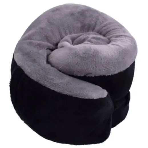 Memory Foam Travel Pillow Rolled Up